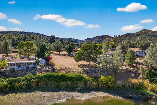 a view of city and mountain