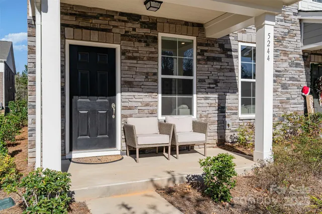 front view of a house with a porch