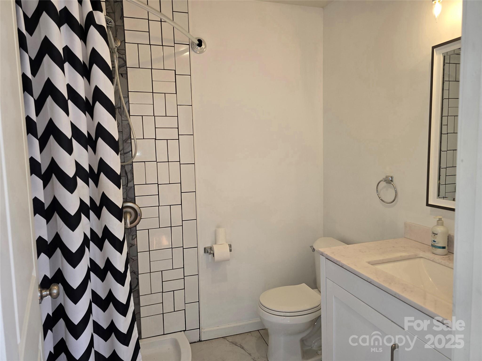 169 East Lacy Street Chester, SC 29706 - Photo 9 of 17 a bathroom with a granite countertop toilet and a sink