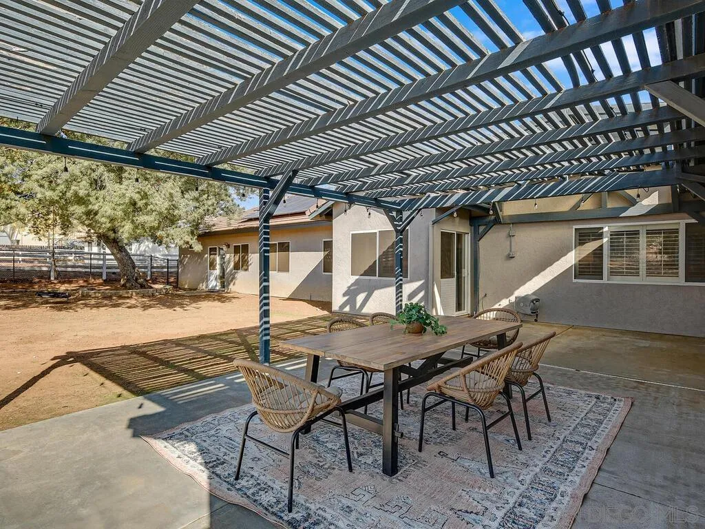 16304 Dartolo Road Ramona, CA 92065 - Photo 13 of 36 a patio with a table and chairs