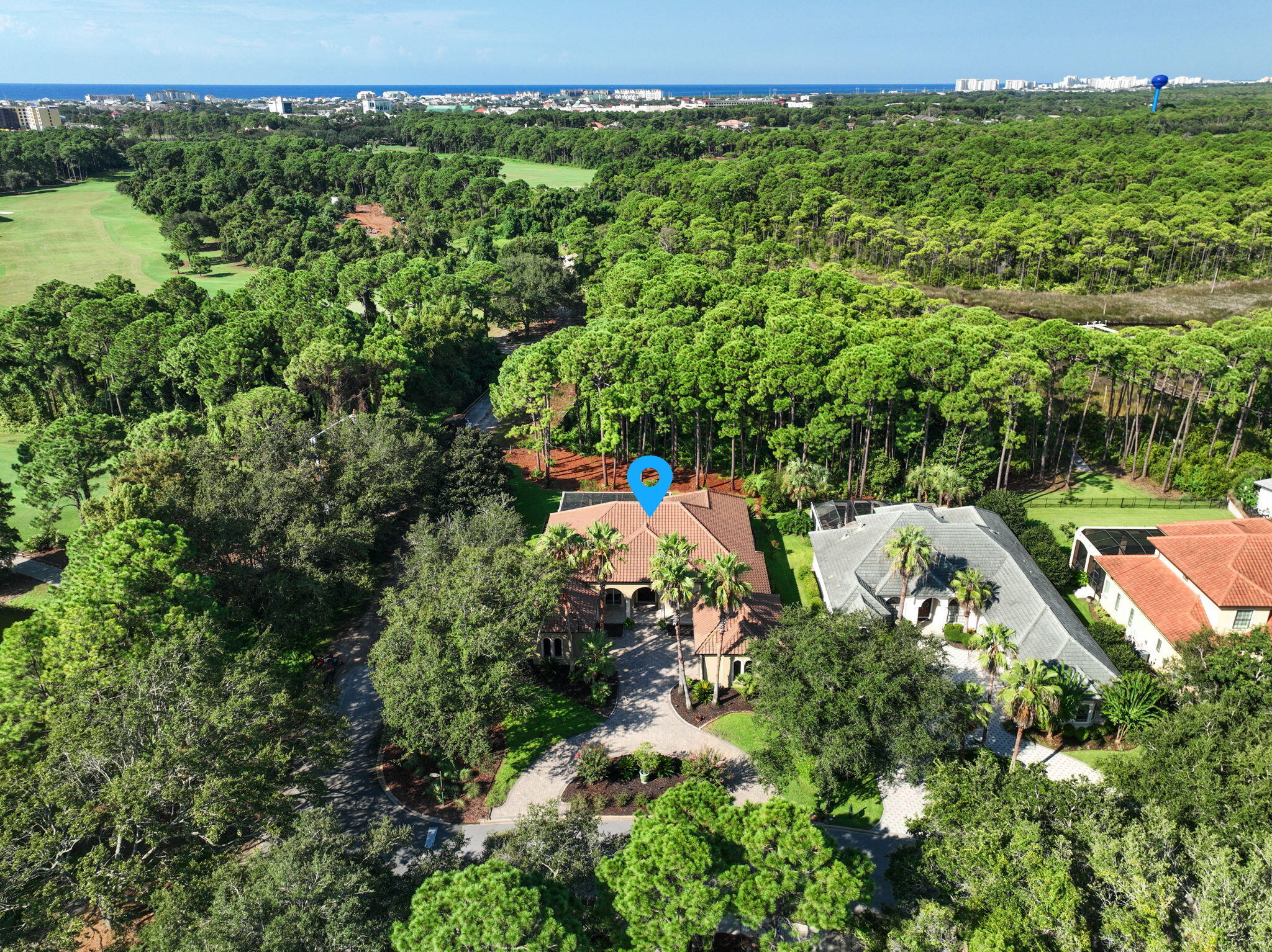 428 Captains Circle Destin, FL 32541 - Photo 3 of 68 an aerial view of a house with a yard