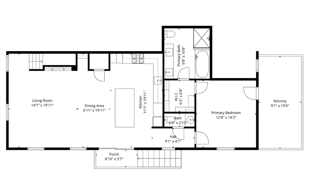 56-58 Perry Street, Unit 4 Brookline, MA 02446 - Photo 17 of 17 a picture of a floor plan