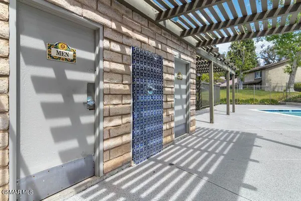 a view of a pathway with a building