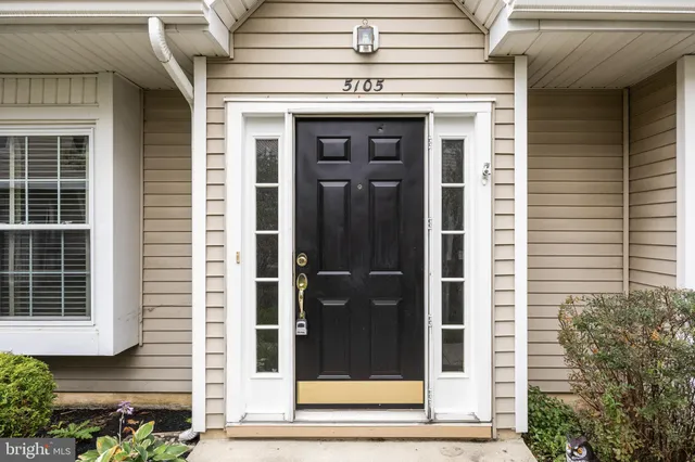 a view of a door of the house