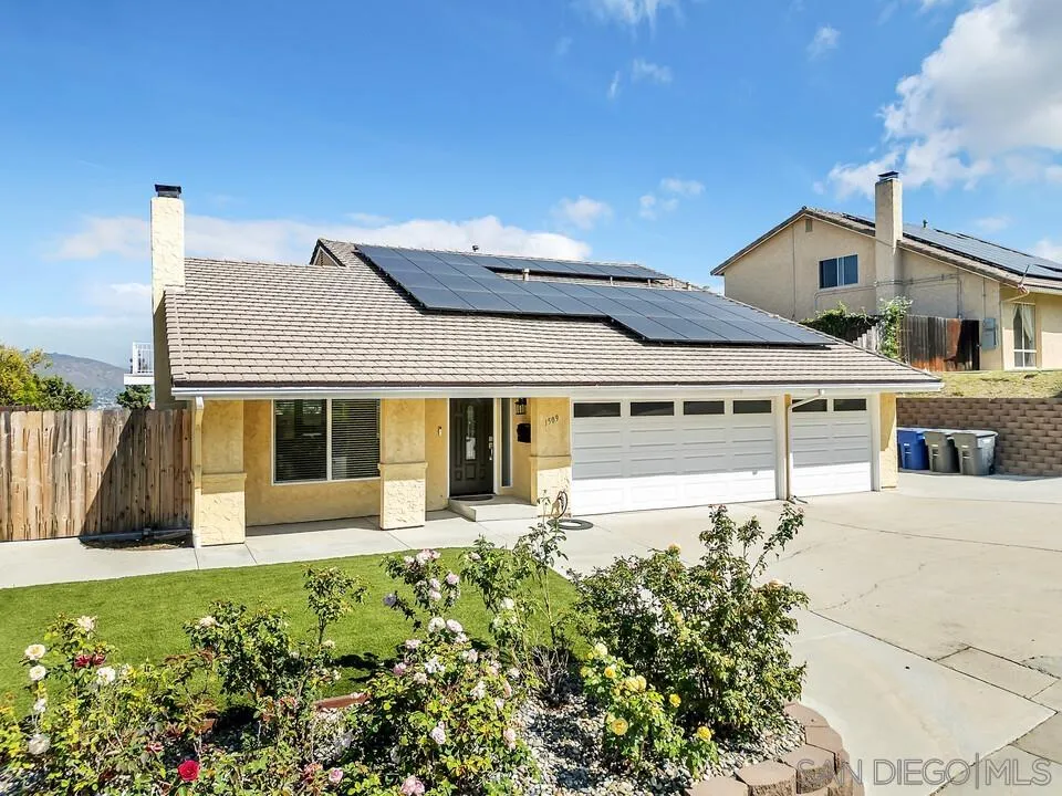 1509 Honey Hill Road El Cajon, CA 92020 - Photo 2 of 49 front view of a house with a garden