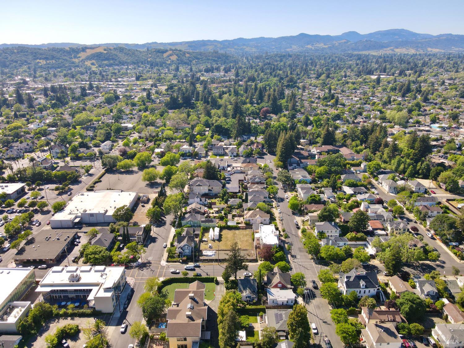1221 Seminary Street Napa, CA 94559 - Photo 5 of 7 an aerial view of a city