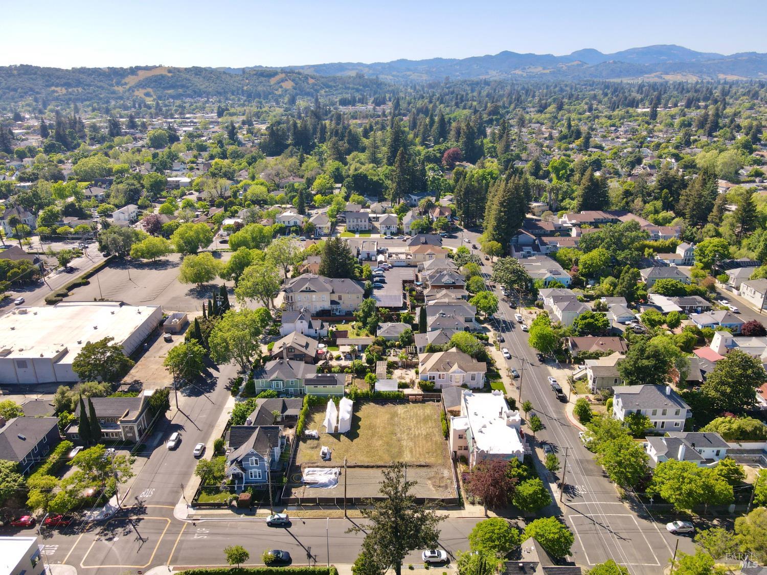 1221 Seminary Street Napa, CA 94559 - Photo 6 of 7 an aerial view of residential house with outdoor space