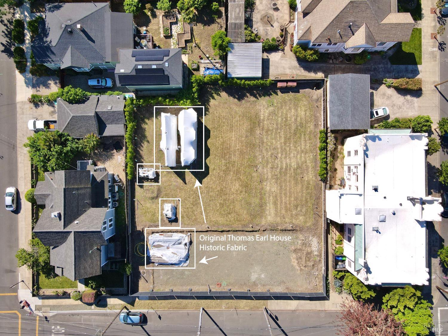 1221 Seminary Street Napa, CA 94559 - Photo 7 of 7 an aerial view of multiple houses with a yard