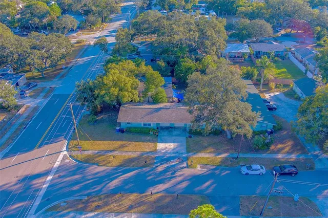 a view of swimming pool with seating space