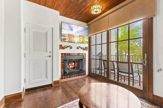 a view of a chairs and table in patio