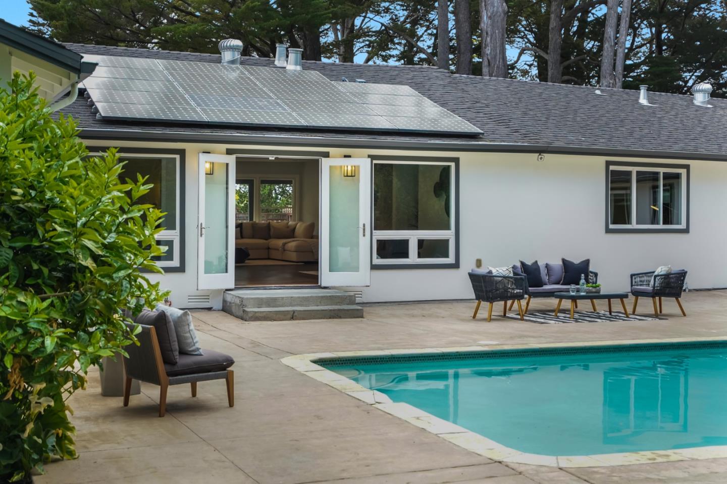 309 Darrell Road Burlingame, CA 94010 - Photo 11 of 94 a house view with a seating space and garden space