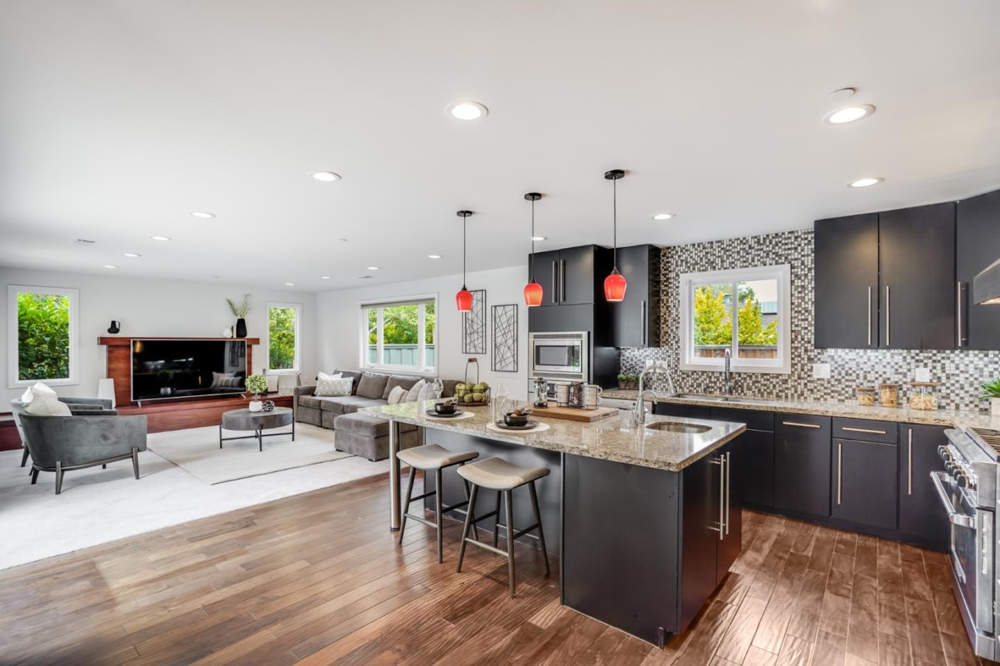309 Darrell Road Burlingame, CA 94010 - Photo 30 of 94 a kitchen with lots of counter top space and furniture