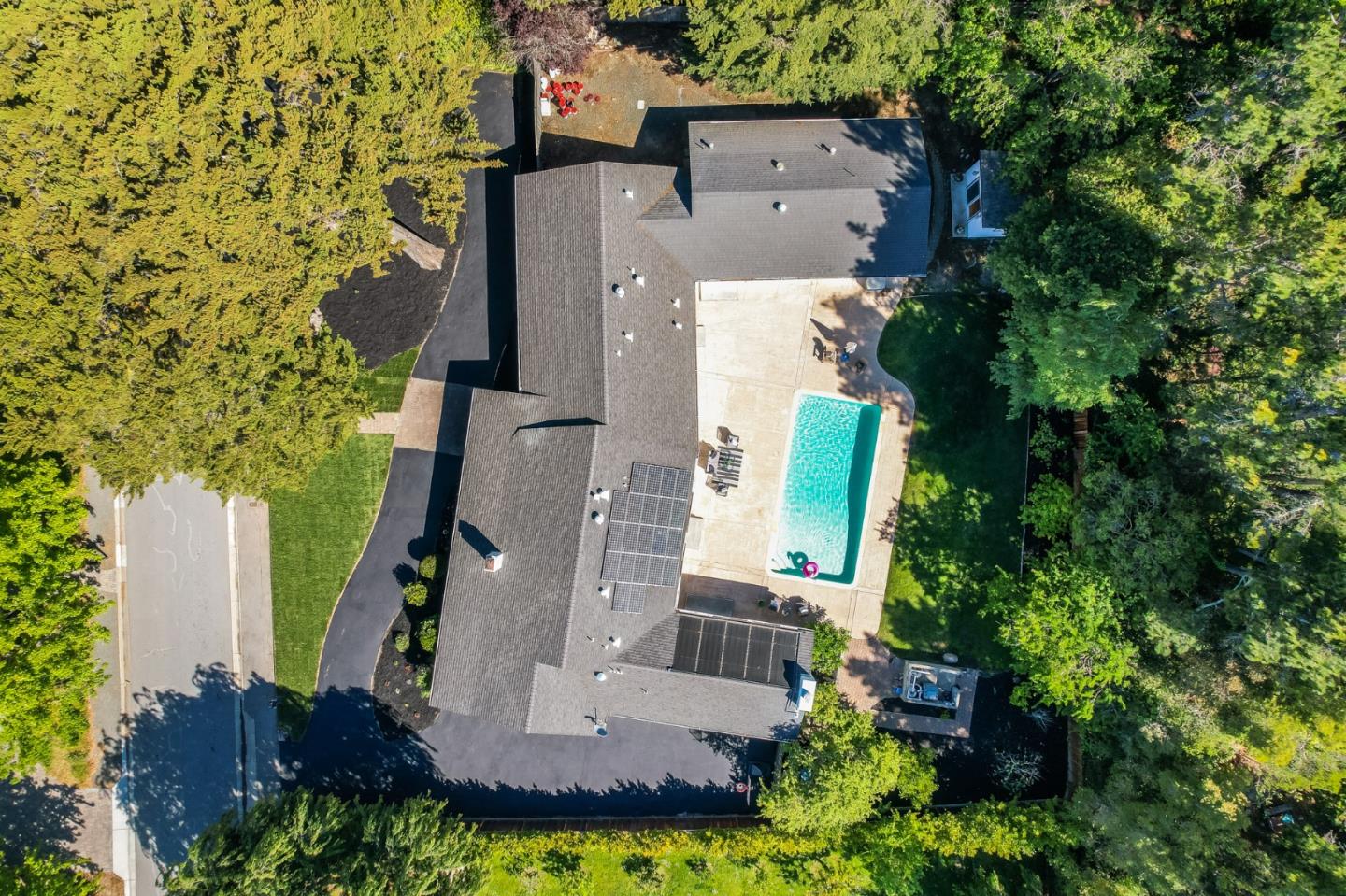 309 Darrell Road Burlingame, CA 94010 - Photo 78 of 94 an aerial view of a house with outdoor space and street view