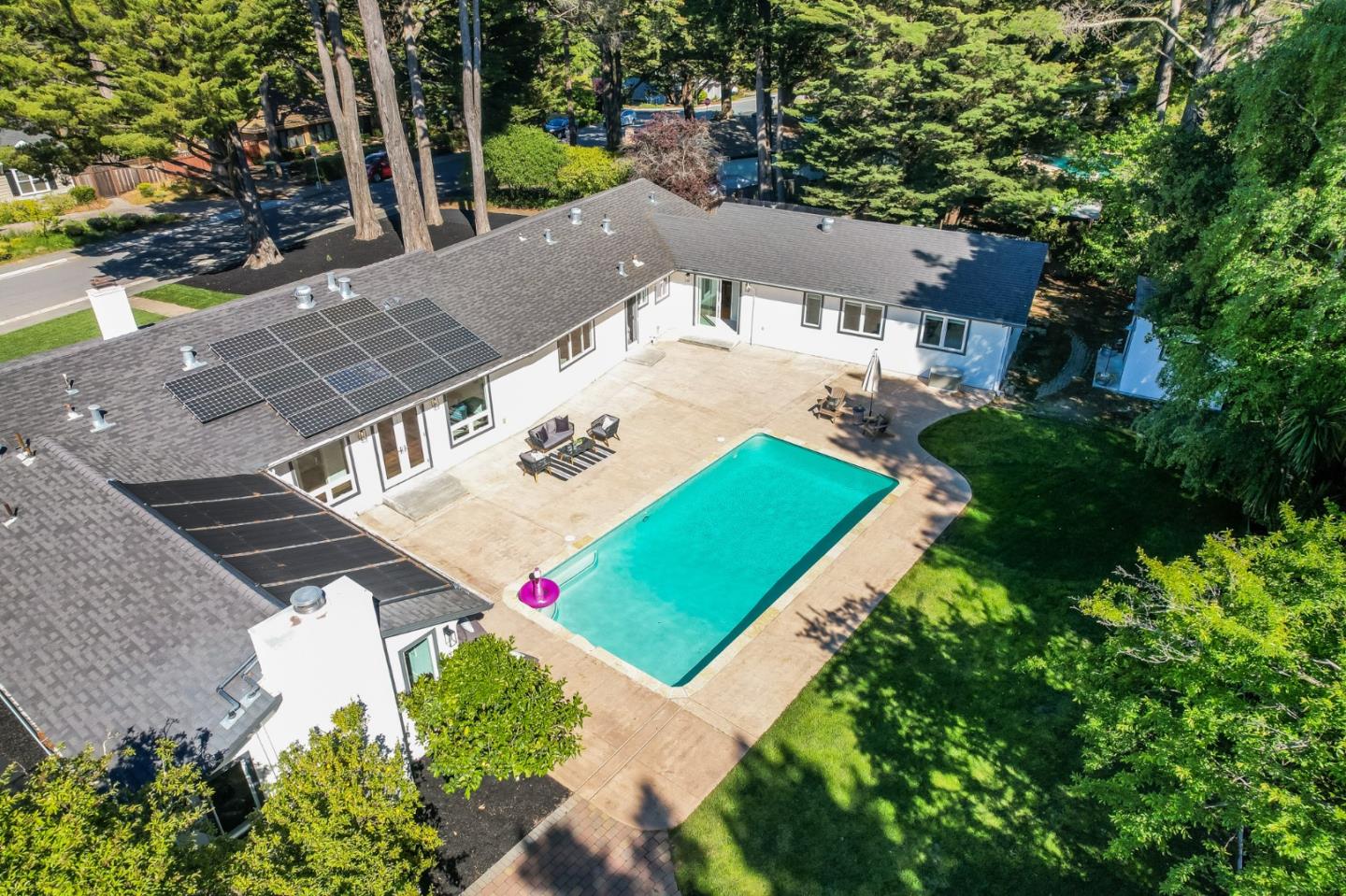 309 Darrell Road Burlingame, CA 94010 - Photo 81 of 94 an aerial view of a house with a yard