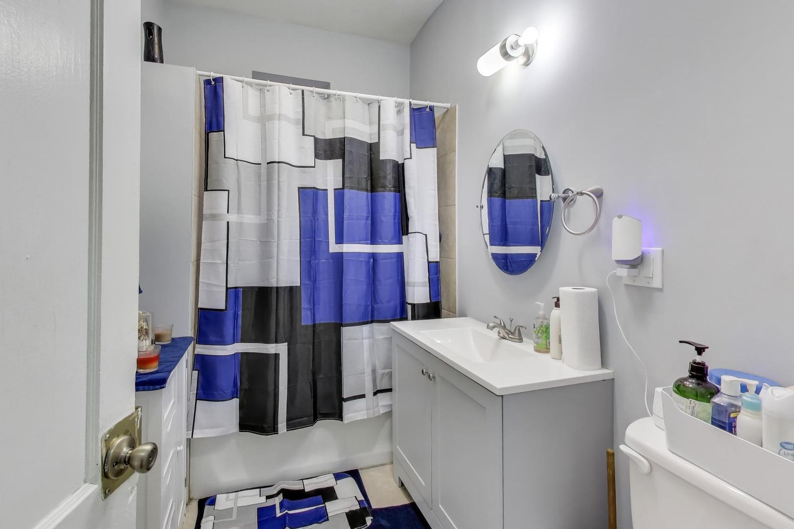 6149 South Rhodes Avenue Chicago, IL 60637 - Photo 16 of 50 a bathroom with a sink vanity and mirror