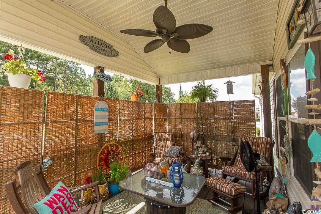 1051 Hunter Way Conway, SC 29526 - Photo 4 of 27 View of patio / terrace featuring ceiling fan