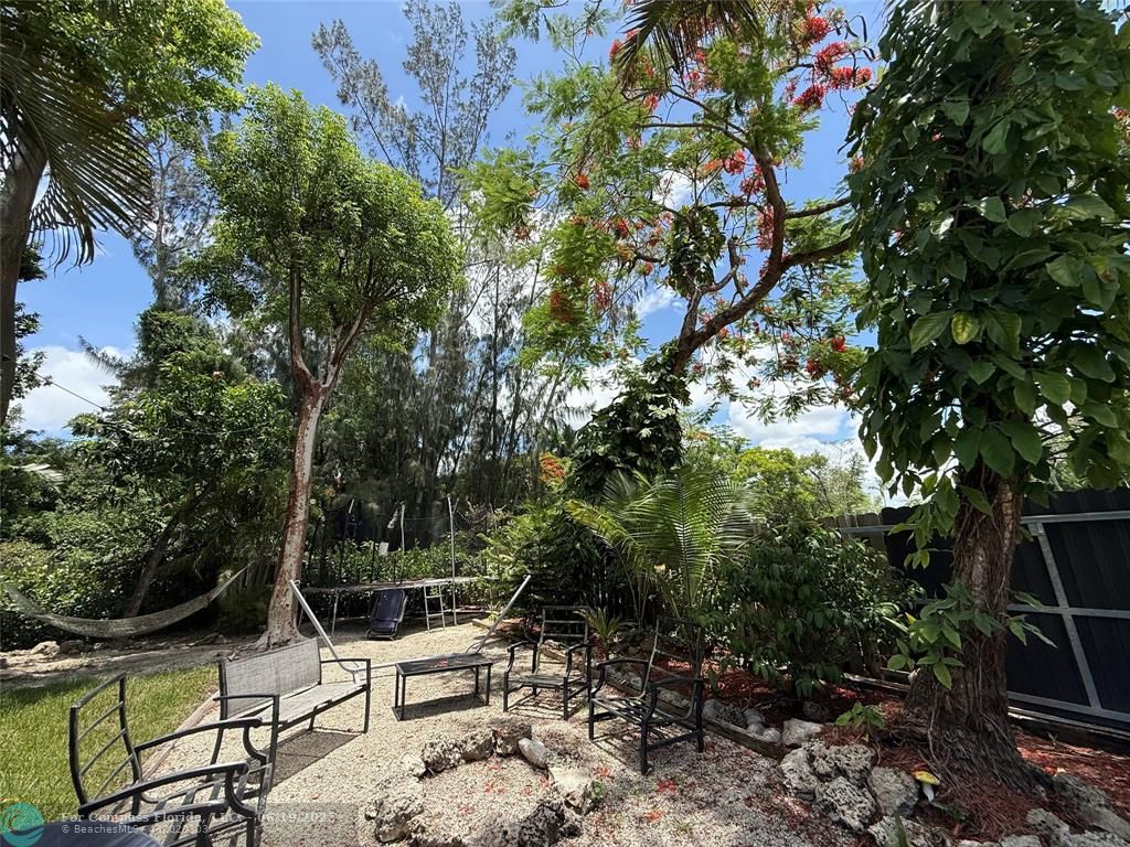 22990 Southwest 156th Avenue Miami, FL 33170 - Photo 41 of 41 a view of backyard with sitting area and garden