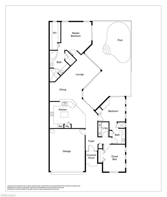10221 Cape Roman Road, Unit 102 Estero, FL 34135 - Photo 29 of 49 Floor Plan - All measurements are approximate.