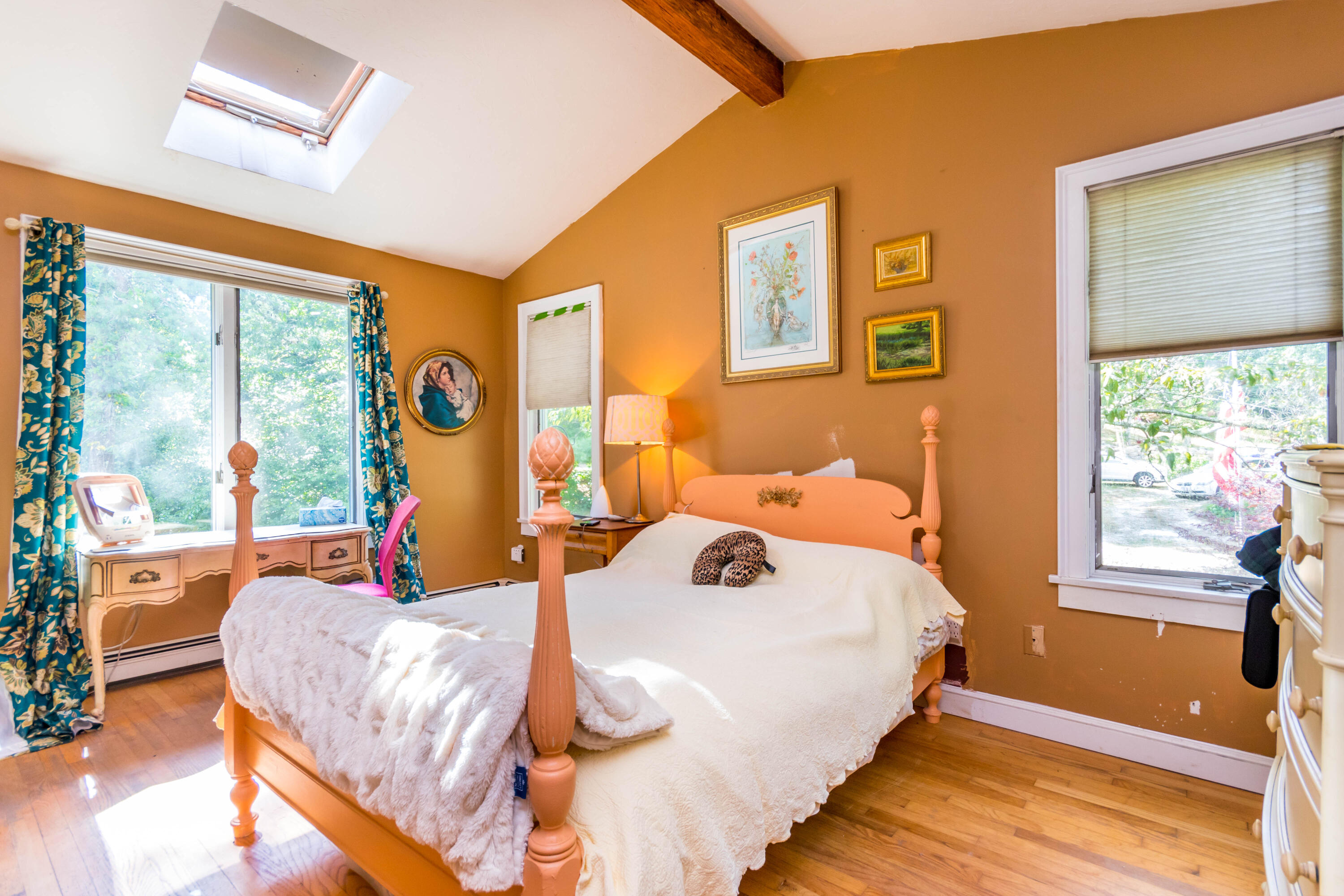 305 County Road Monument Beach, MA 02532 - Photo 15 of 34 a bedroom with a bed and wooden floor