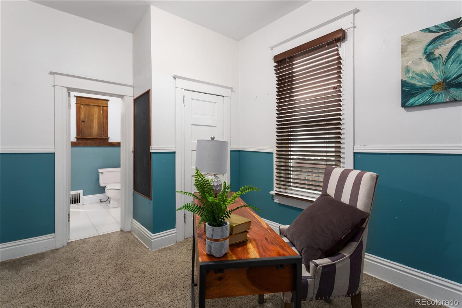 3777 Stuart Street Denver, CO 80212 - Photo 19 of 40 a dining room with furniture and wooden floor