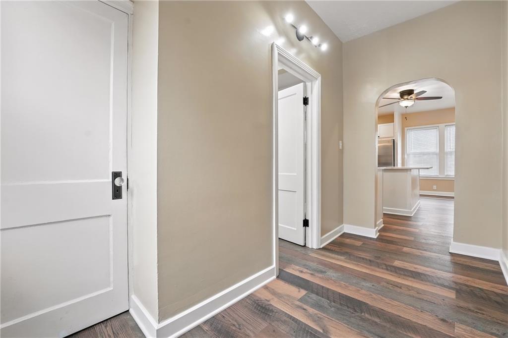 1430 Old Butler Road New Castle, PA 16101 - Photo 20 of 31 a view of a hallway with wooden floor