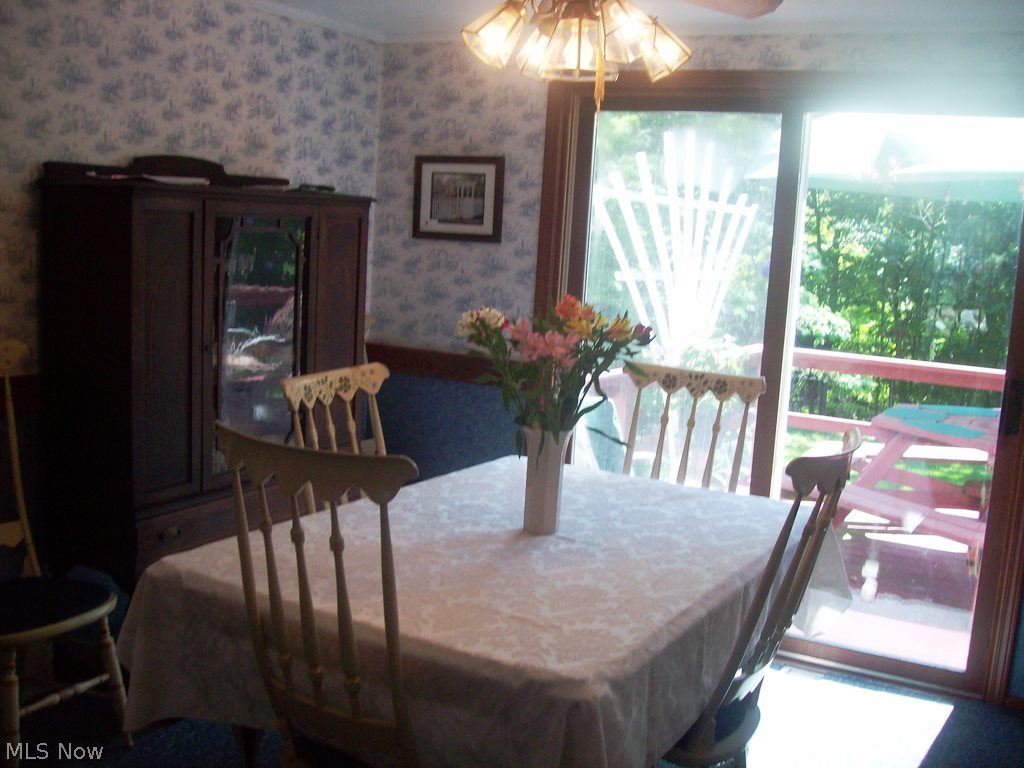 2736 Rockefeller Road Willoughby Hills, OH 44092 - Photo 8 of 22 DINNING ROOM WITH EXIT TO DECK