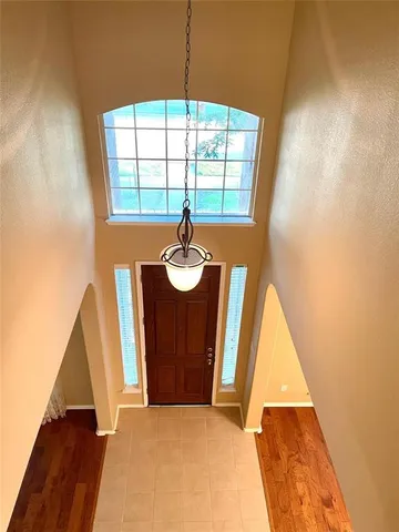 a bathroom with a mirror