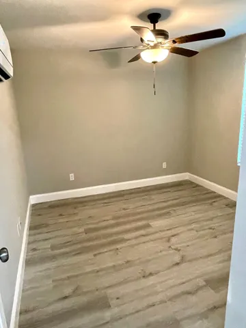 a view of a room with an empty space