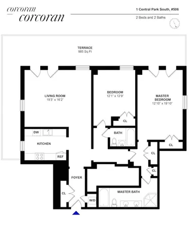 $6,450,000 | 1 Central Park South, Unit 506 | Central Park South