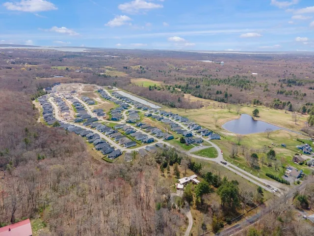 a view of a city with an ocean