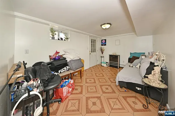 a bed room with a bed and a couch