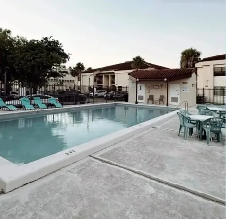 a view of a backyard with a garden