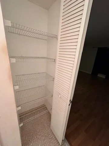 a view of walk in closet