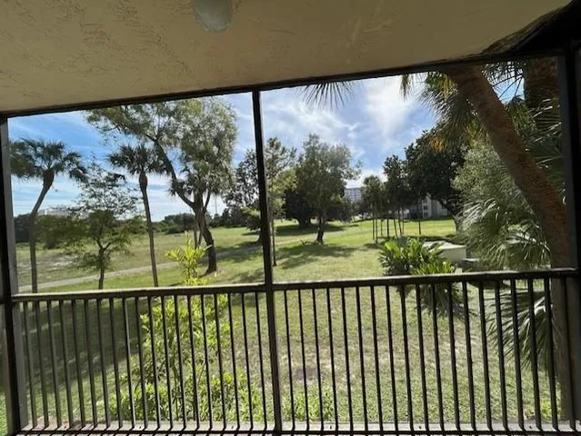 a view of city from a balcony