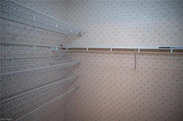 a close view of closet