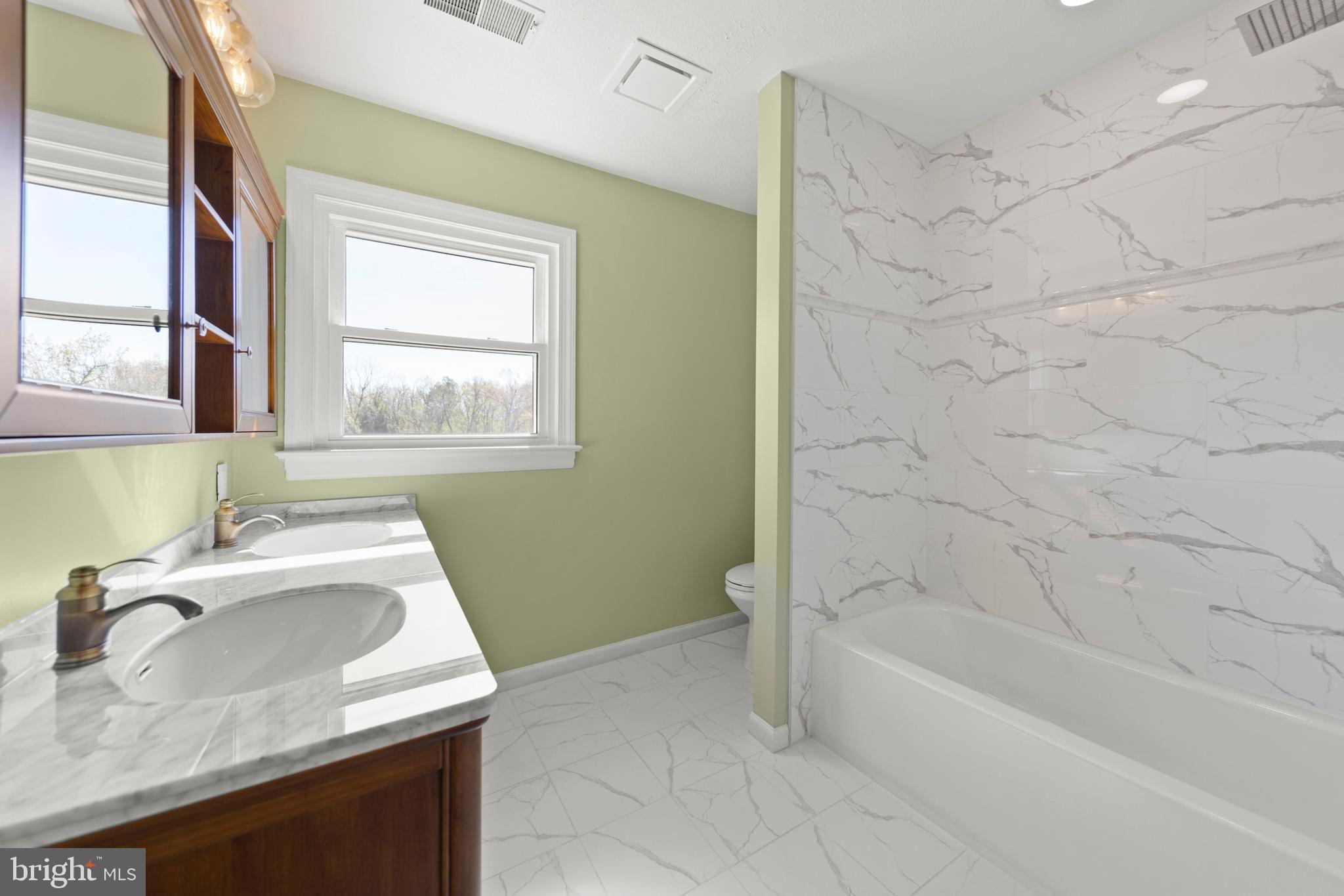 405 Spring Hollow Road Woodstock, VA 22664 - Photo 59 of 98 Fully tiled Hall Bath