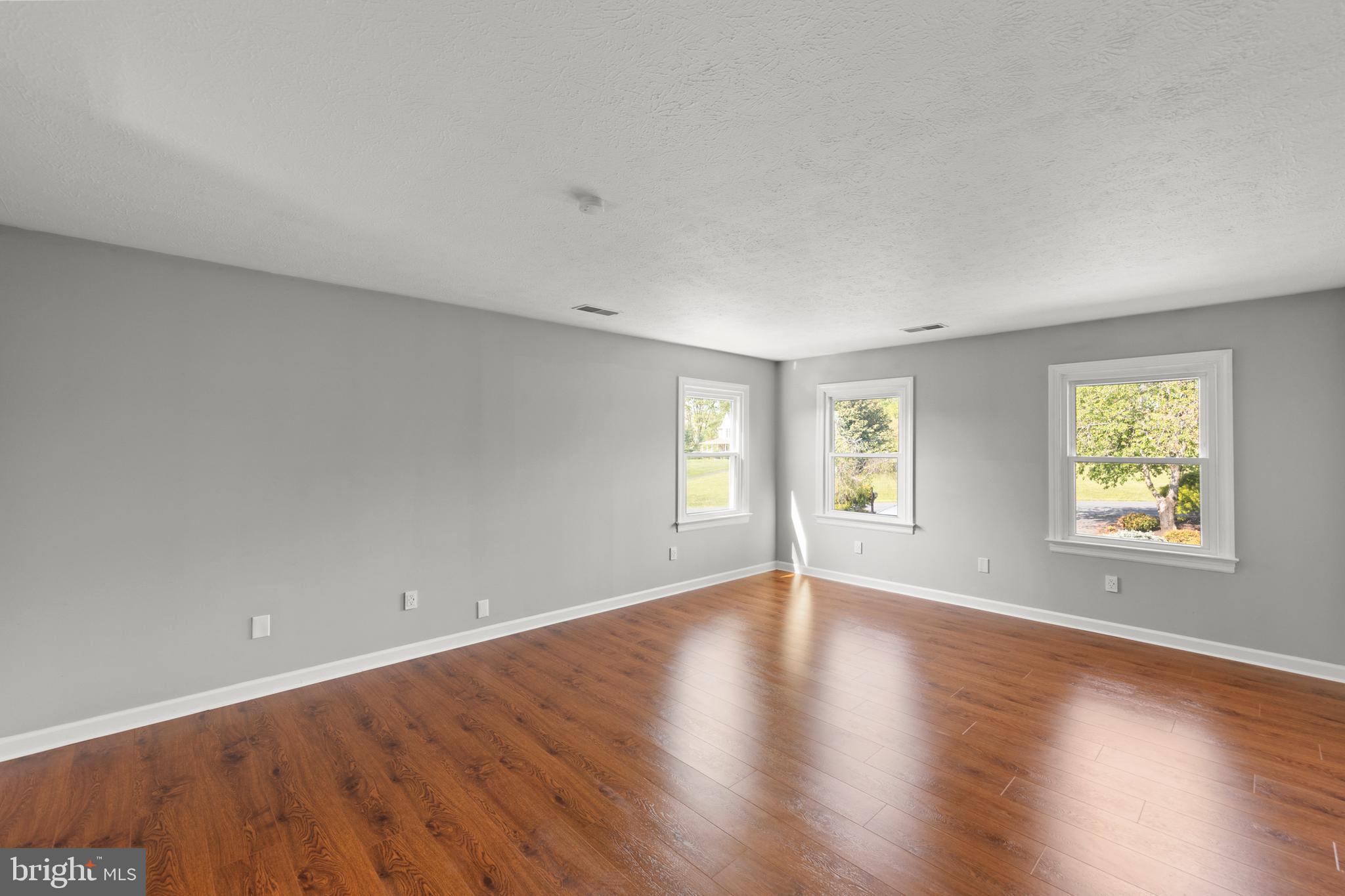 405 Spring Hollow Road Woodstock, VA 22664 - Photo 61 of 98 an empty room with wooden floor and windows