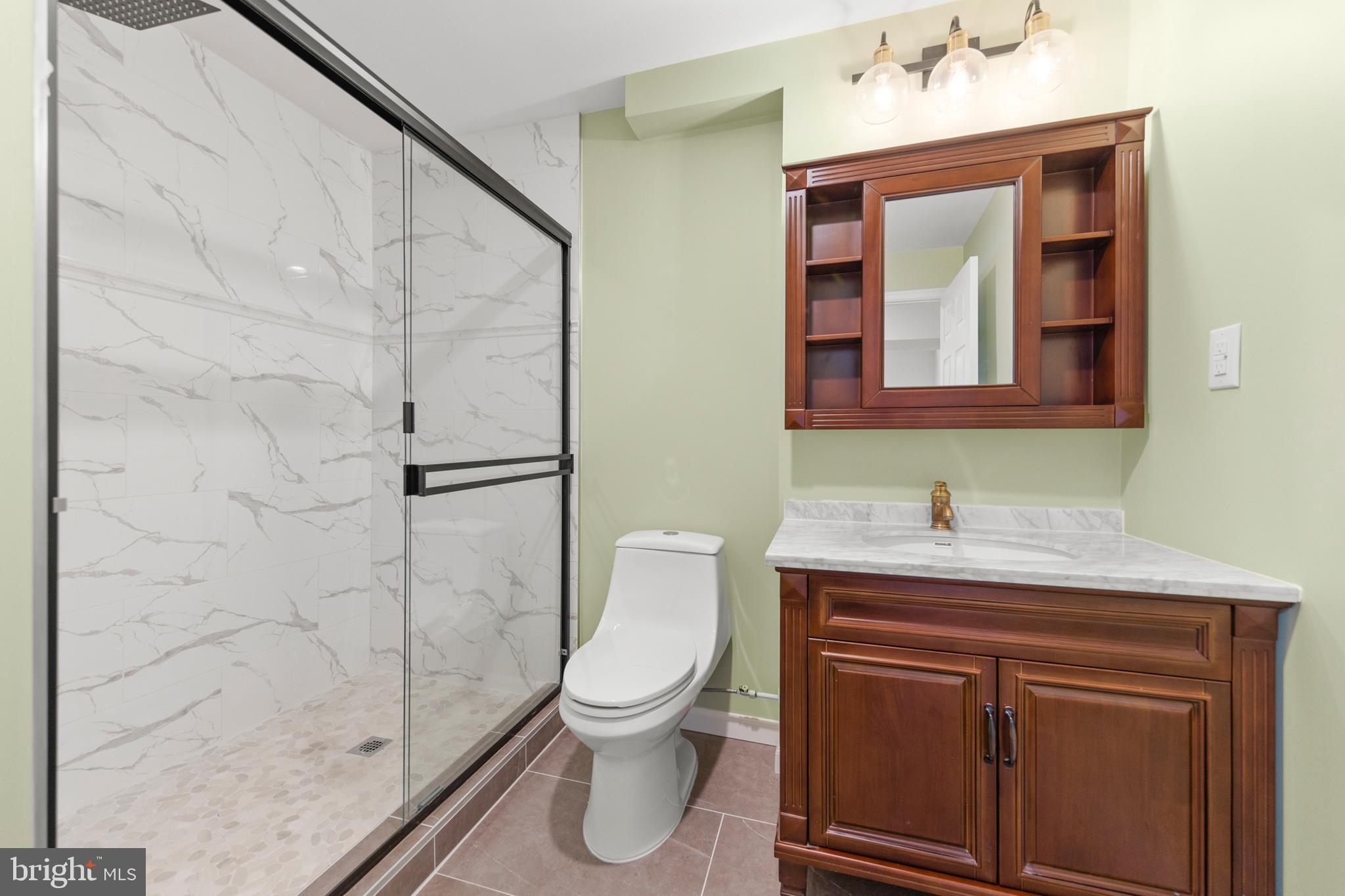 405 Spring Hollow Road Woodstock, VA 22664 - Photo 68 of 98 a bathroom with a toilet sink and shower