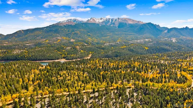 a view of lake with mountain