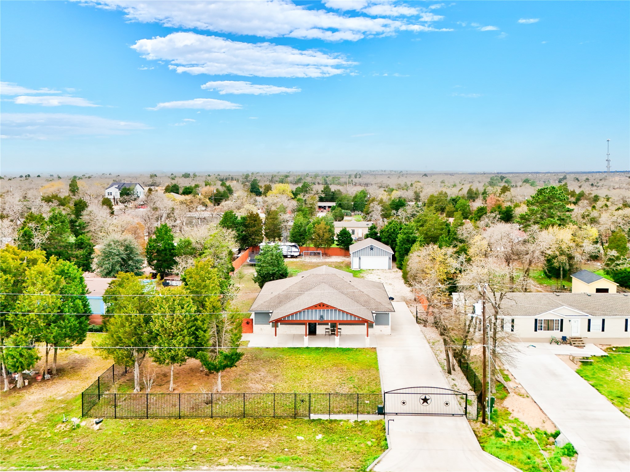 421 Las Lomas Drive Elgin, TX 78621 - Photo 28 of 30 Aerial view of residential area