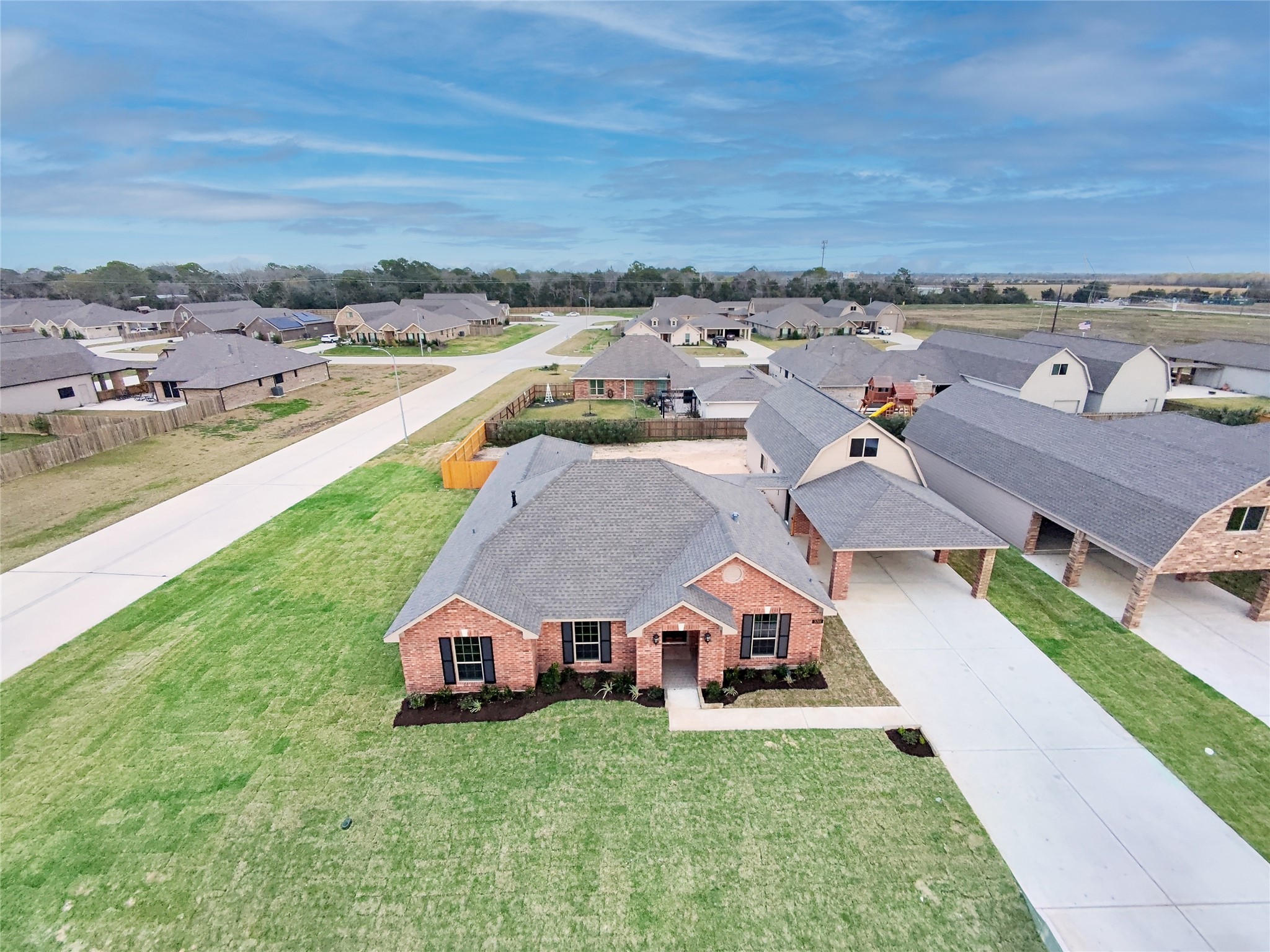 3701 Pedregal Road League City, TX 77573 - Photo 2 of 48 an aerial view of residential houses with outdoor space