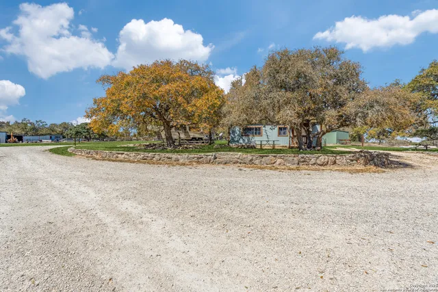 a view of a green field