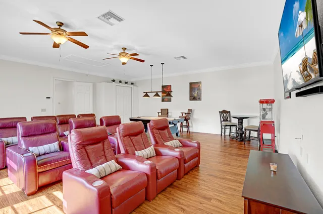 an aerial view of a house with a ocean view