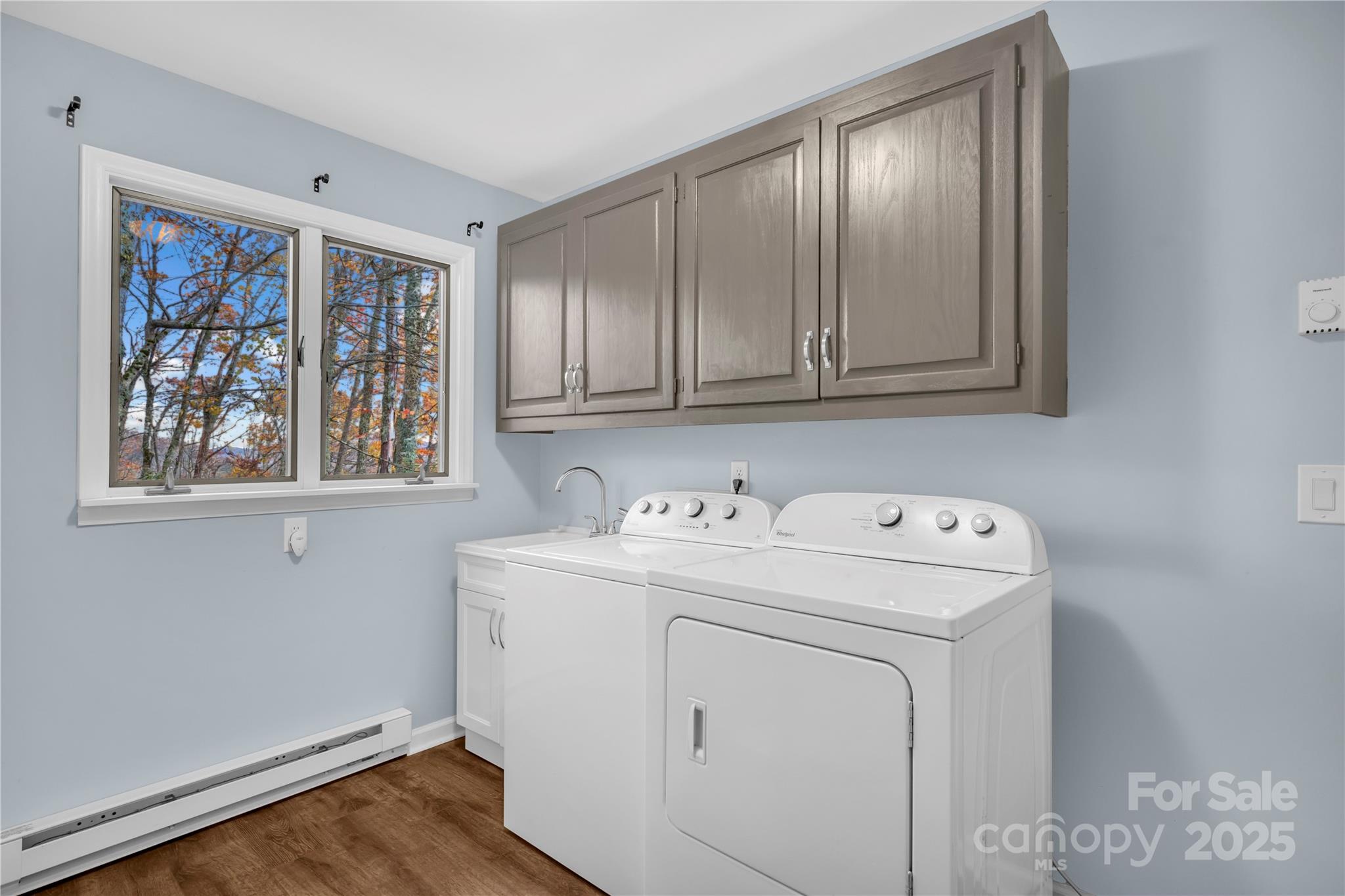 555 Glenview Road Newland, NC 28657 - Photo 21 of 48 a view of storage and utility room with washer and dryer