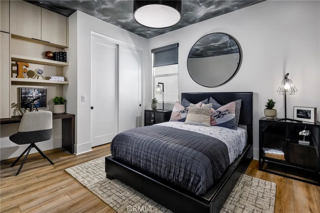 2291 Bliss Rnch Road Santa Rosa, CA 95401 - Photo 13 of 15 a bedroom with bed and a mirror