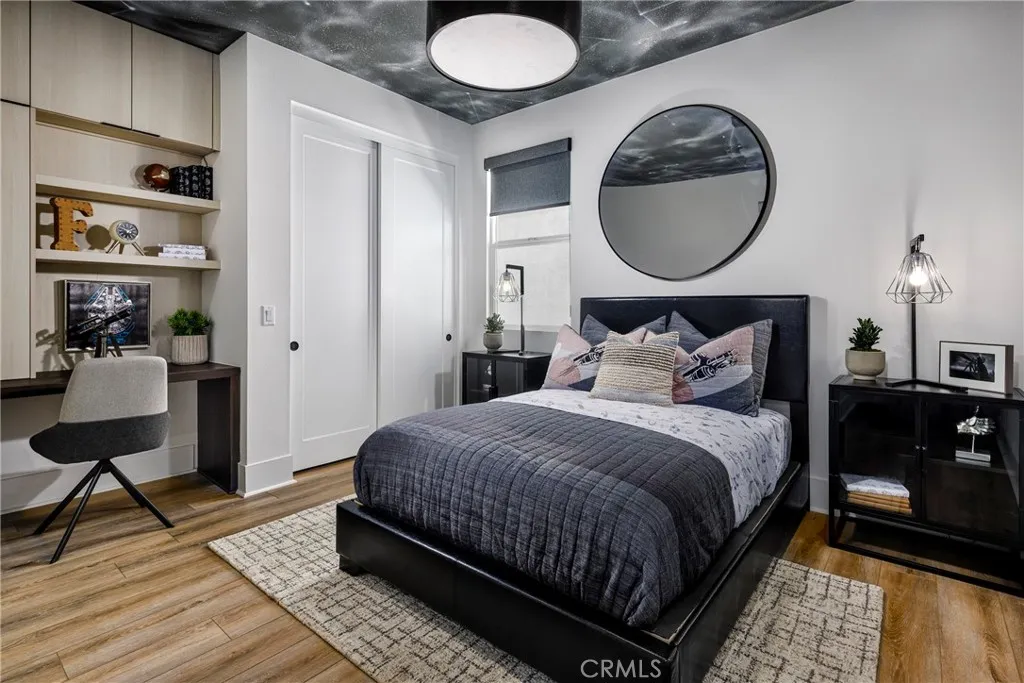 2291 Bliss Rnch Road Santa Rosa, CA 95401 - Photo 13 of 15 a bedroom with bed and a mirror