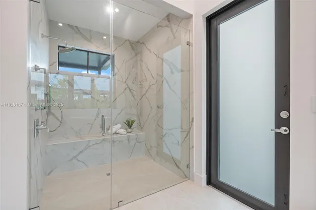 a view of a workspace with a potted plant