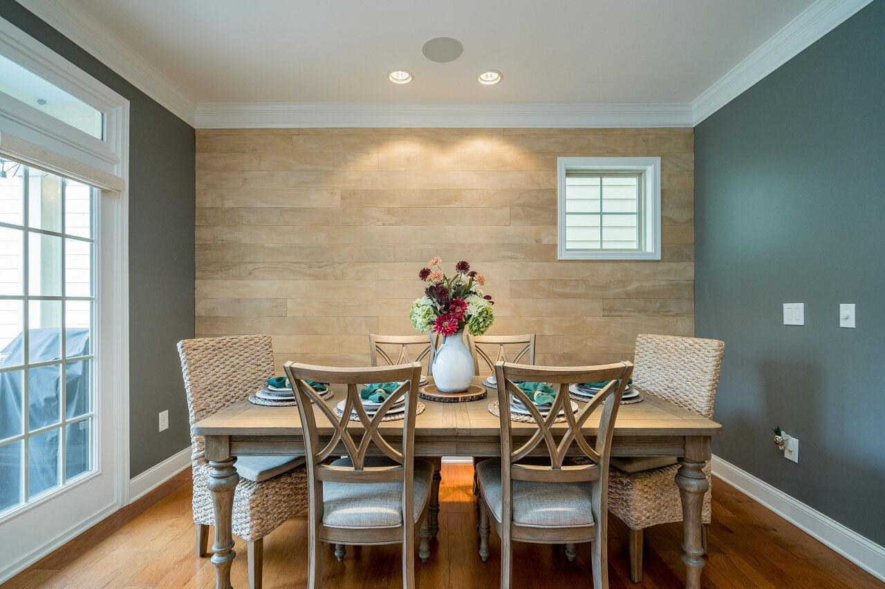 1517 Fullerton Place Raleigh, NC 27607 - Photo 11 of 30 Surround sound and view of the private backyard all in this open dining area! Dining Area