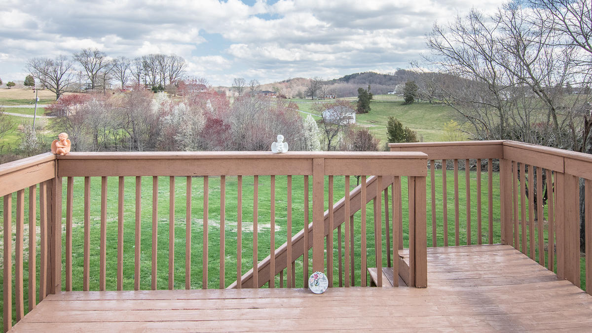 112 Aftons Meadow Road Vinton, VA 24179 - Photo 41 of 46 a view of a balcony with wooden floor and fence