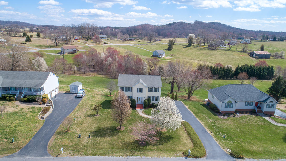 112 Aftons Meadow Road Vinton, VA 24179 - Photo 45 of 46 an aerial view of a house with garden space and lake view
